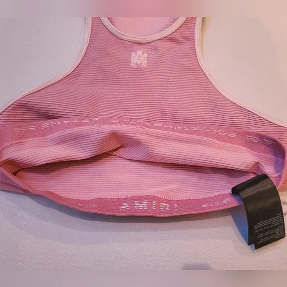 NWD$590 AMIRI Ma Embroidered Seamless Racerback Bra Sz XS/ Small - Picture 5 of 15